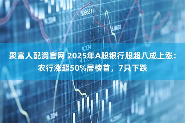聚富人配资官网 2025年A股银行股超八成上涨：农行涨超50%居榜首，7只下跌
